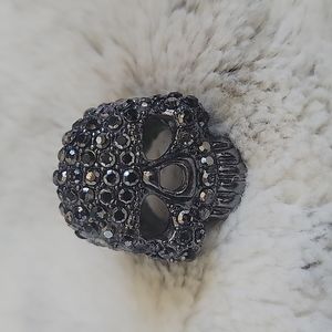 Jewel Encrusted Skull Ring